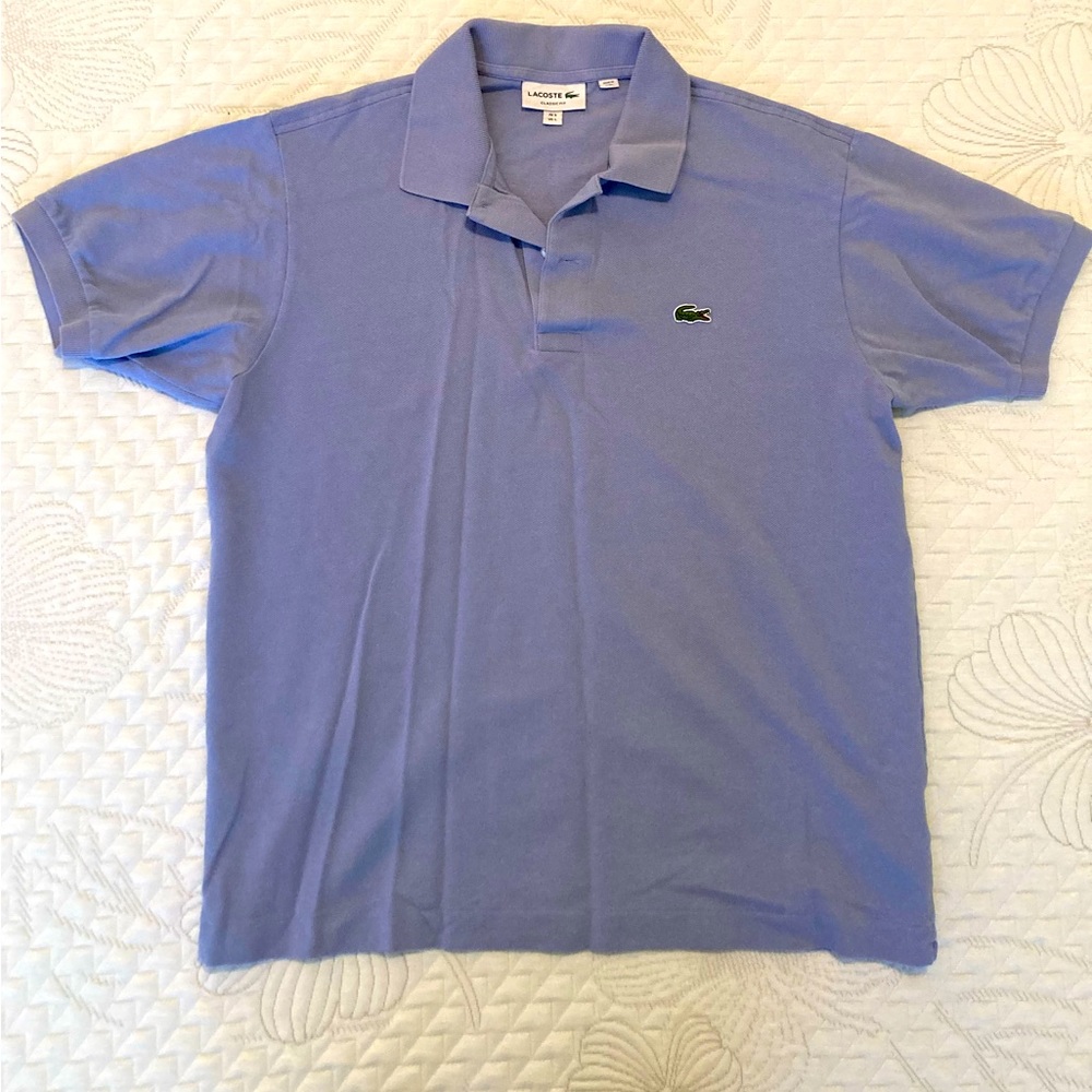 LACOSTE Lavender/lilac Men’s Large classic fit polo